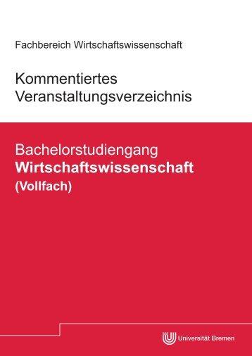 Kommentiertes Veranstaltungsverzeichnis Bachelorstudiengang ...