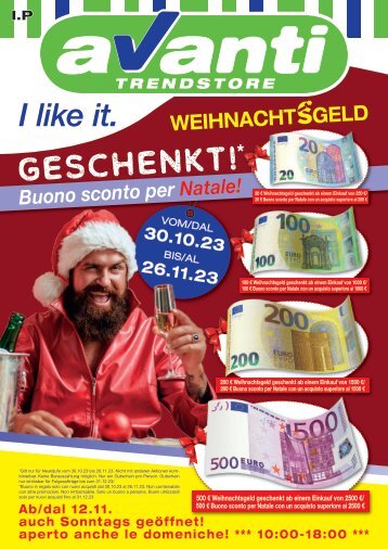 Weihnachtsgeld geschenkt