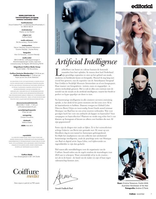 Coiffure072023 Artificial Intelligence
