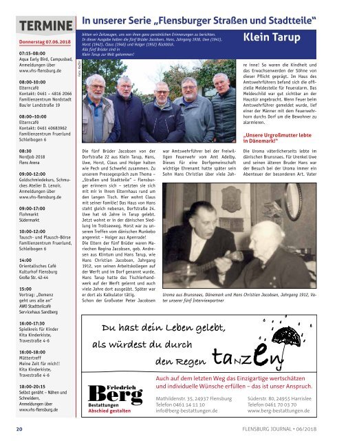 Flensburg Journal Ausgabe 189 - Juni 2018