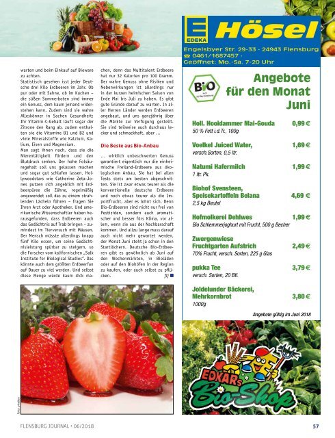 Flensburg Journal Ausgabe 189 - Juni 2018