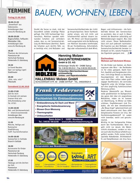 Flensburg Journal Ausgabe 189 - Juni 2018