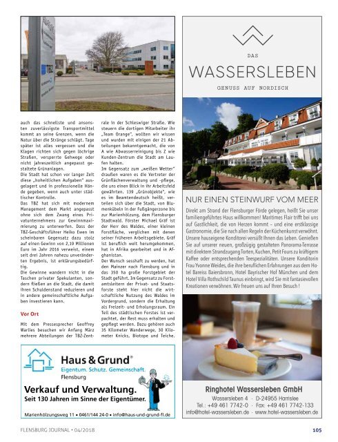 Flensburg Journal Ausgabe 187 - April 2018