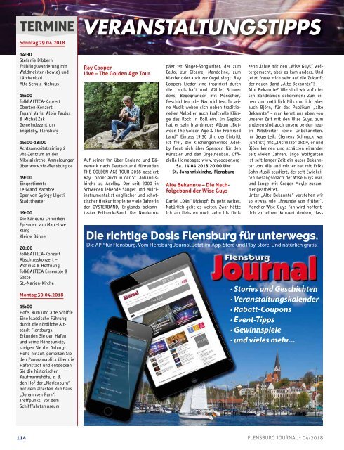 Flensburg Journal Ausgabe 187 - April 2018