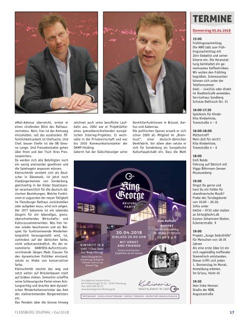 Flensburg Journal Ausgabe 187 - April 2018