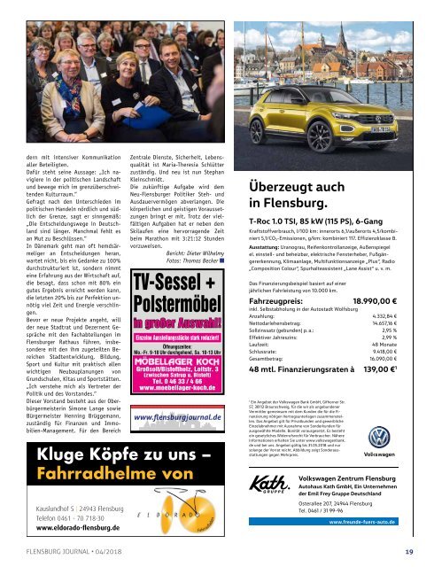 Flensburg Journal Ausgabe 187 - April 2018