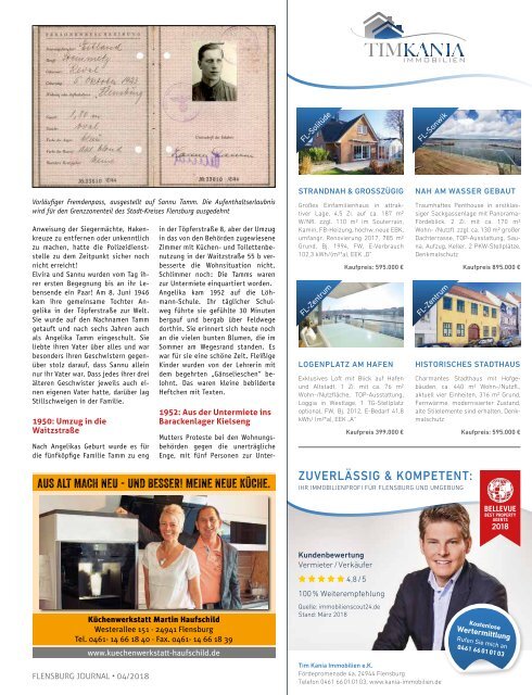 Flensburg Journal Ausgabe 187 - April 2018