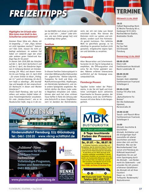 Flensburg Journal Ausgabe 187 - April 2018