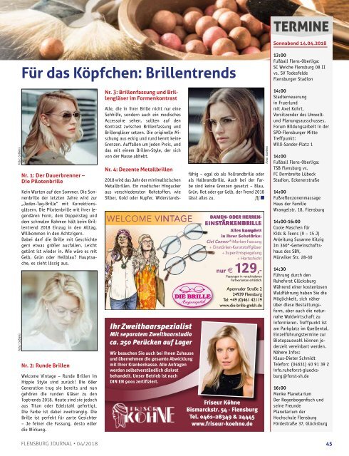 Flensburg Journal Ausgabe 187 - April 2018