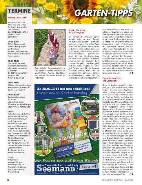 Flensburg Journal Ausgabe 187 - April 2018