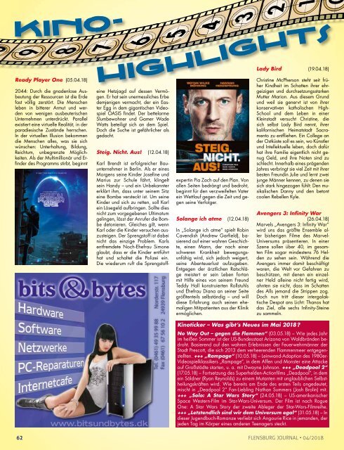 Flensburg Journal Ausgabe 187 - April 2018