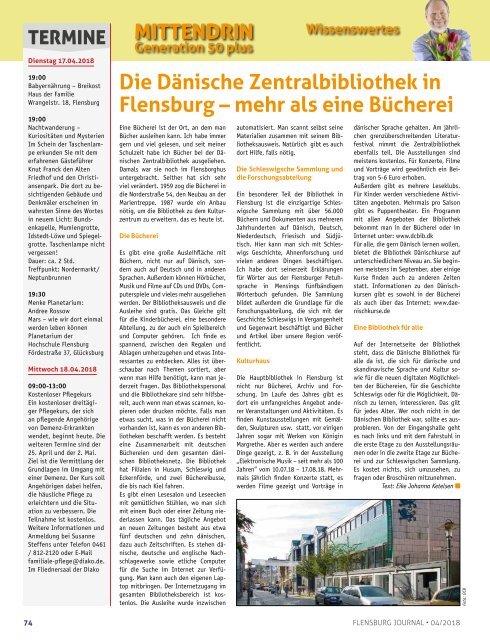 Flensburg Journal Ausgabe 187 - April 2018