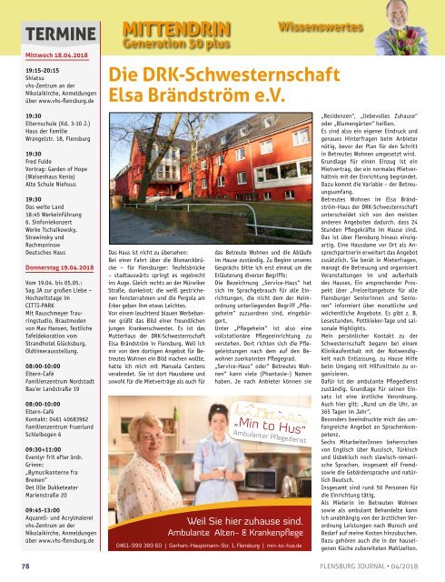 Flensburg Journal Ausgabe 187 - April 2018