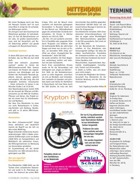 Flensburg Journal Ausgabe 187 - April 2018