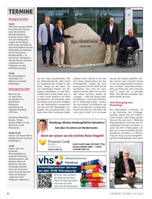 Flensburg Journal Ausgabe 187 - April 2018