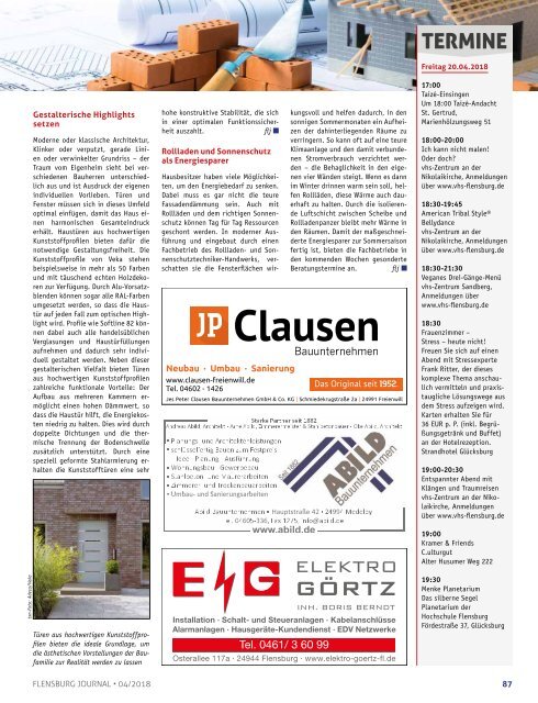 Flensburg Journal Ausgabe 187 - April 2018