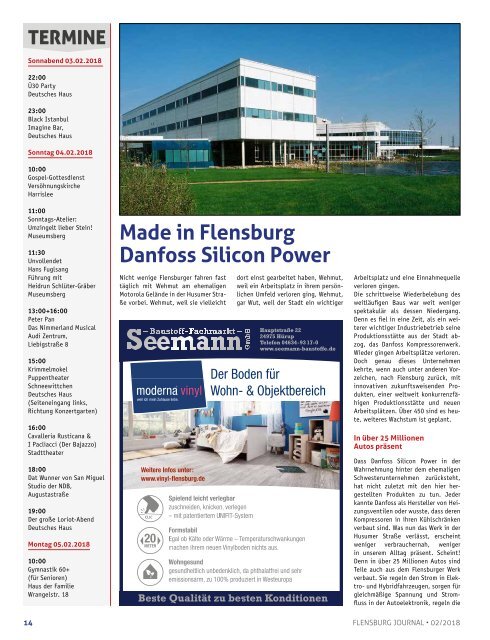 Flensburg Journal Ausgabe 185 - Februar 2018