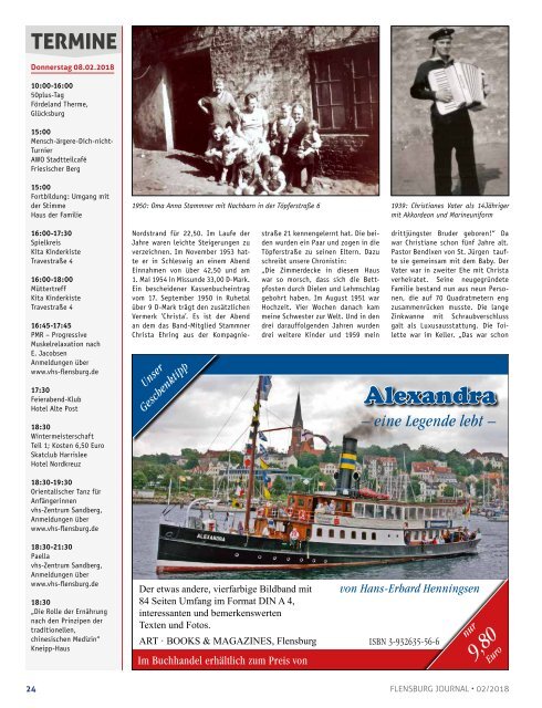 Flensburg Journal Ausgabe 185 - Februar 2018