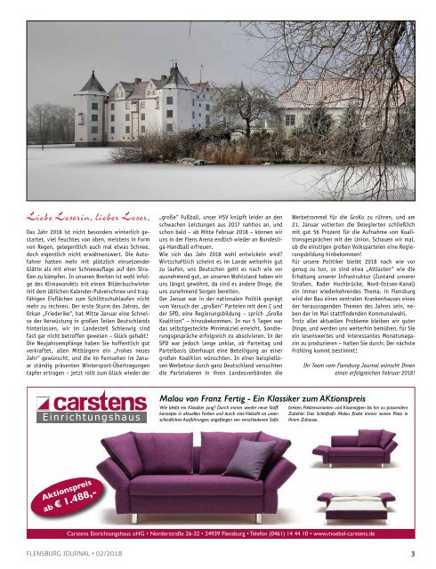 Flensburg Journal Ausgabe 185 - Februar 2018