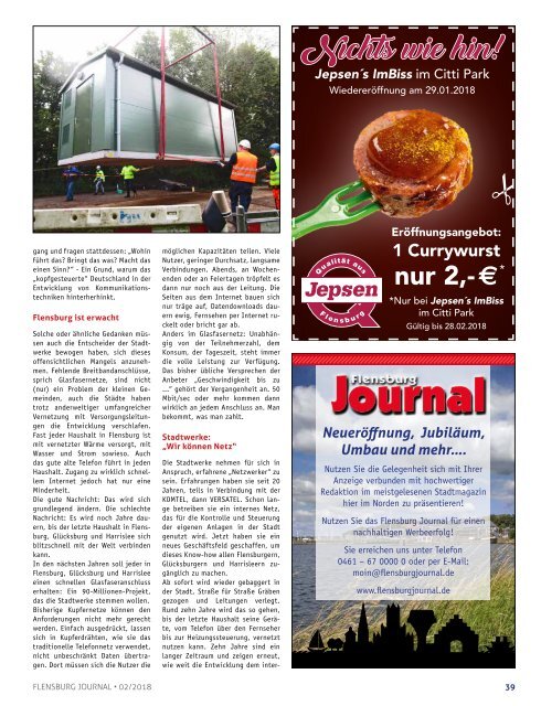 Flensburg Journal Ausgabe 185 - Februar 2018