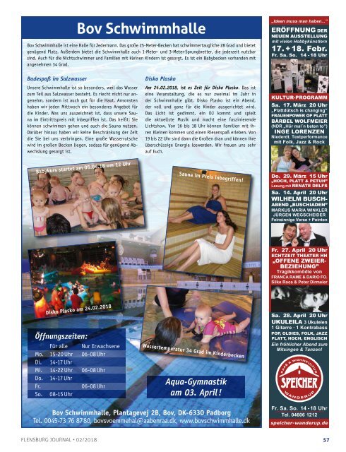 Flensburg Journal Ausgabe 185 - Februar 2018