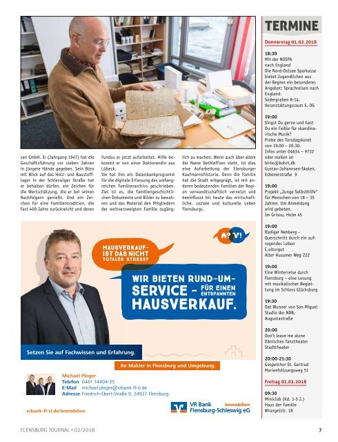 Flensburg Journal Ausgabe 185 - Februar 2018