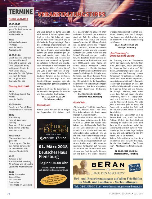 Flensburg Journal Ausgabe 185 - Februar 2018