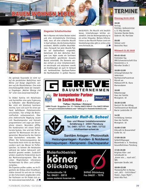 Flensburg Journal Ausgabe 185 - Februar 2018