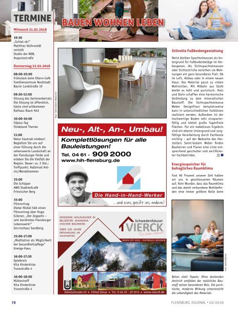 Flensburg Journal Ausgabe 185 - Februar 2018