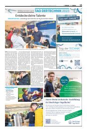   Journal LOKAL - die lokale Zeitung: Sonderseite zum Tag der Technik
