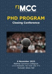 PhD Program - Closing Conference