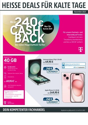 Telekom Monatsflyer November 2023 