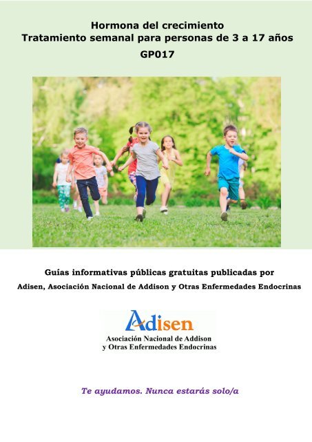 GP017 Hormona del crecimiento: tratamiento semanal para personas de 3 a 17 años