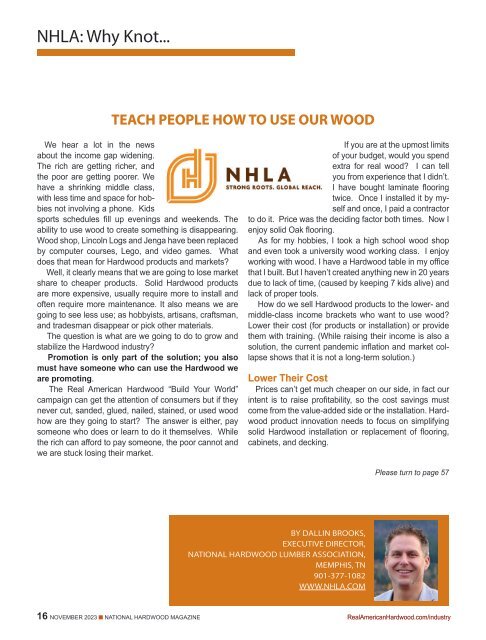 National Hardwood Magazine - November 2023