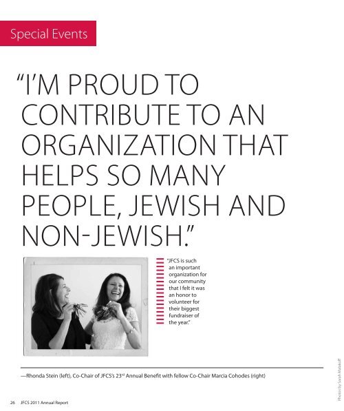 2011 AnnuAl RepoRt - Jewish Family and Children's Service