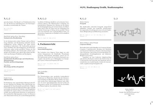 FF Zeitung SoSe06 - F+F Schule für Kunst und Mediendesign Zürich