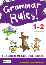 Grammar Rules! 1-2 Australian Curriculum Teacher Book + Digital Download, 3e sample/look inside