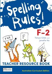 Spelling Rules! F-2 Australian Curriculum Teacher Book + Digital Download, 3e sample/look inside 