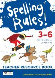 Spelling Rules! 3-6 Australian Curriculum Teacher Book + Digital Download, 3e sample/look inside