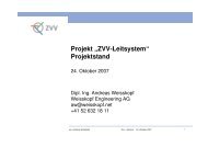 Projekt „ZVV-Leitsystem“ Projektstand - Weisskopf Engineering