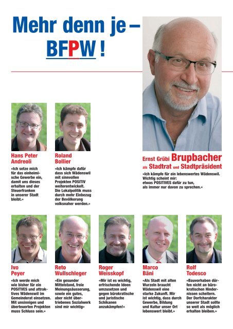 Ernst Grübi Brupbacher - BFPW