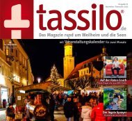 tassilo - das Magazin rund um Weilheim und die Seen - Ausgabe November/Dezember 2023