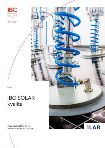 IBC SOLAR kvalita