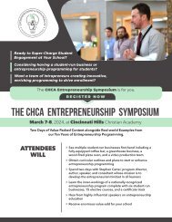 The CHCA Entrepreneurship Symposium