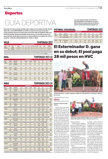 Guía Deportiva 01-11-23