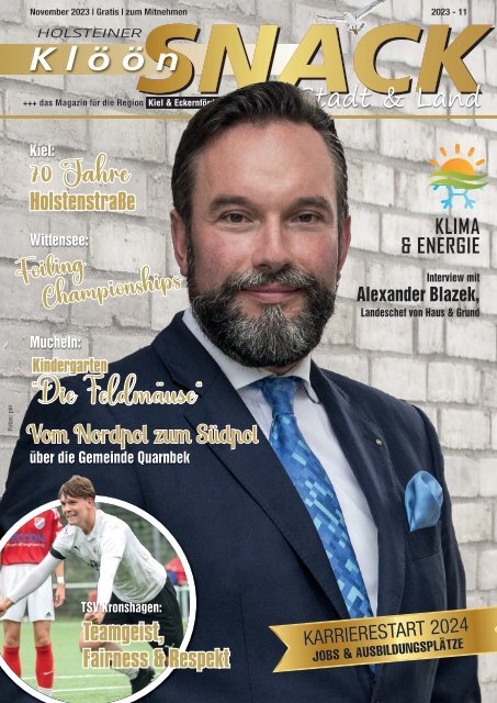 Holsteiner KlöönSNACK - Ausgabe Kiel / Eckernförde - November 2023