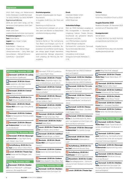 KulturNachrichten November 2023