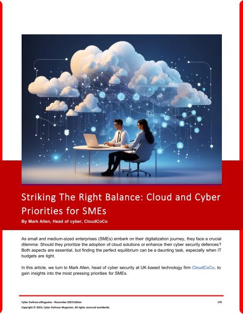 The Cyber Defense eMagazine November Edition for 2023