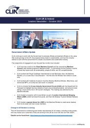 CLIA UK Ireland Leaders Newsletter - October 2023 