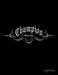 Champion Safe Catalog